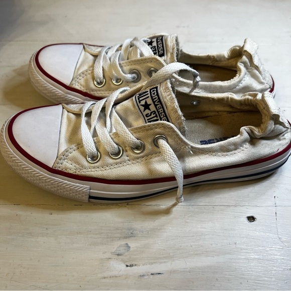 Converse White All Star Sneakers size 6 - Picture 3 of 7